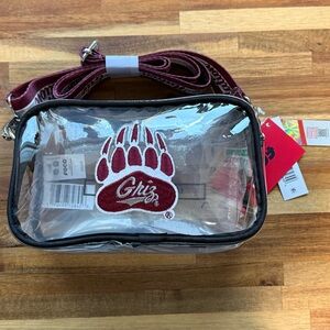 University of Montana Griz  Clear Crossbody Bag